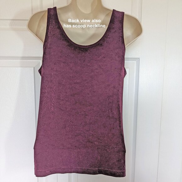 VTG Chico's Travelers Tank Top, 1990s Made Mexico, 34" bust, Sweet Shiraz color - Picture 9 of 12